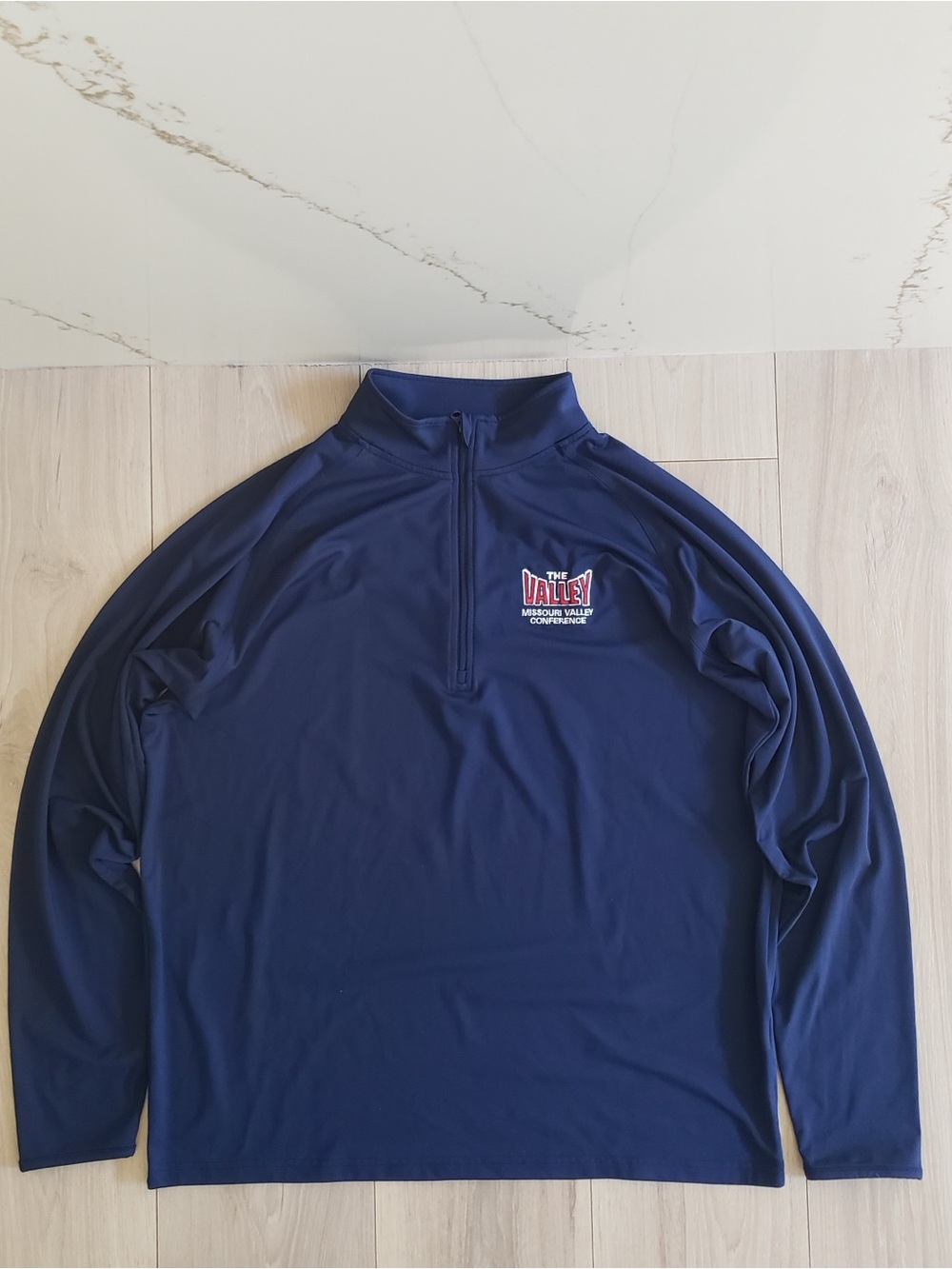 Sport-Tek Navy Half-Zip Pullover 'The Valley' Missouri Valley Conference